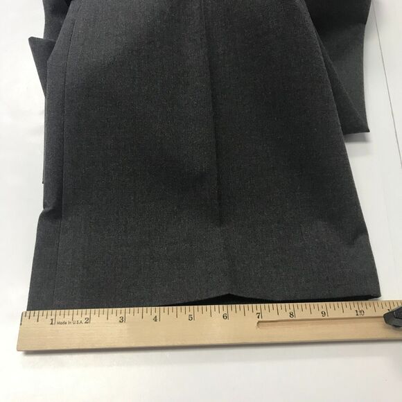 Alex Marie Pant Womens 12 Gray Mid Rise Flat Front Straight Leg Stretch Trouser - Picture 10 of 10